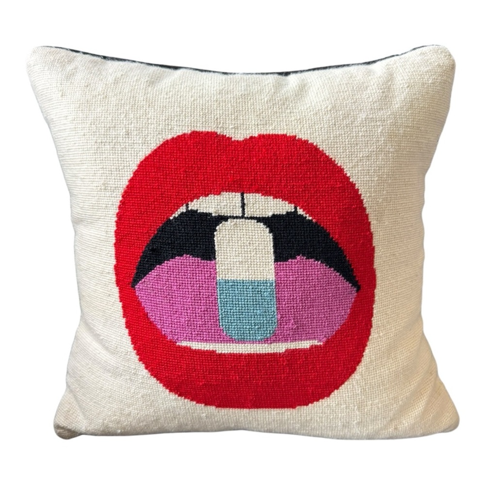 Jonathan Adler Needlepoint Throw Pillow